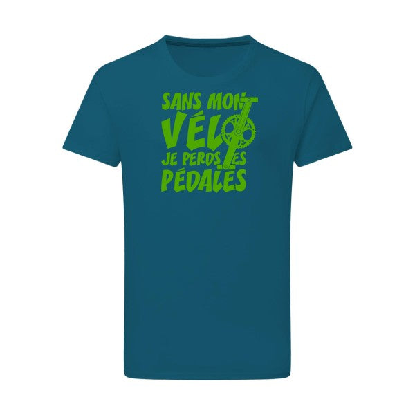 Sans mon vélo, je perds les pédales ! - Flex Vert pomme Tshirt original Petrol  2XL