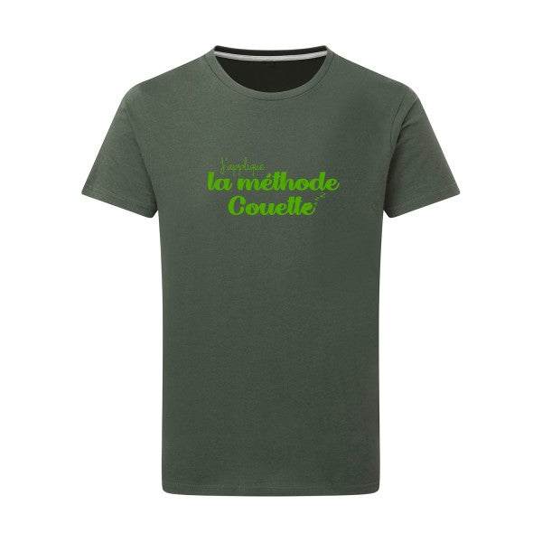 La méthode Couette vert pomme -Flex vert pomme sur T-shirt SG  Thyme  2XL