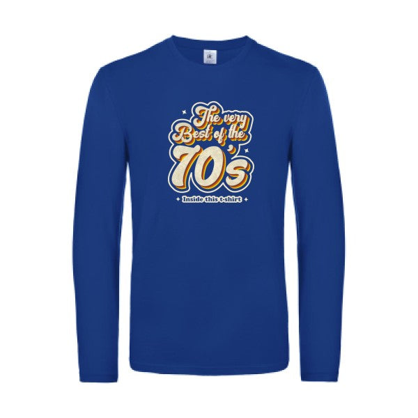 70s-t-shirt-manches-longues-original-humour -Royal Blue