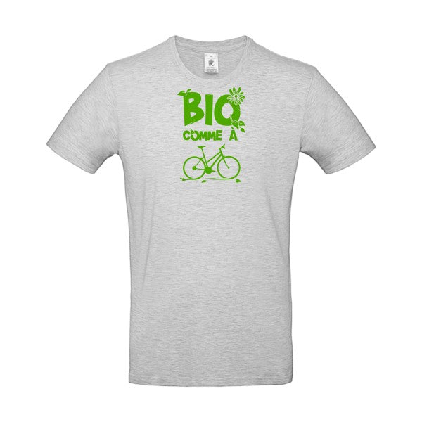 Bio comme un vélo flex Vert pomme B&C - E190 T-shirt|Ash||2XL