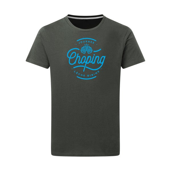 Journée Choping - Flex bleu clair Tshirt original Charcoal  5XL