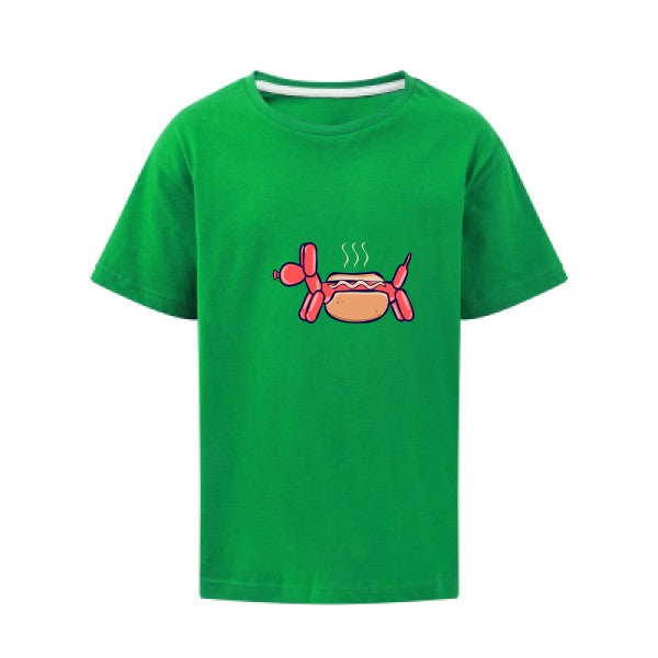 HotDog SG - Kids T-shirt enfant Kelly Green Taille 140 (9-10/XL)