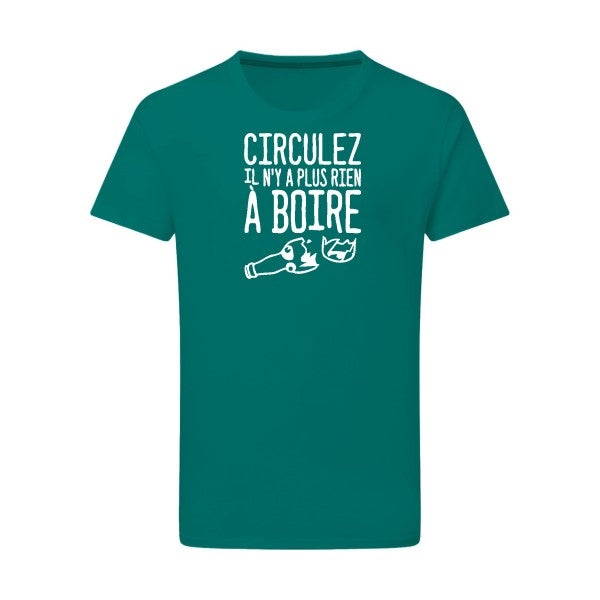 Circulez il n'y a plus rien à boire - Flex Blanc Tshirt original Emerald Green  2XL