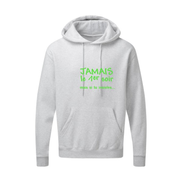 JAMAIS... Vert fluo SG - Hooded Sweatshirt Sweat capuche