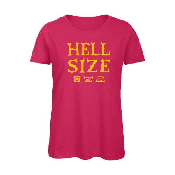 T shirt humour bio femme   femme bio|HELL SIZE ! jaune Or 