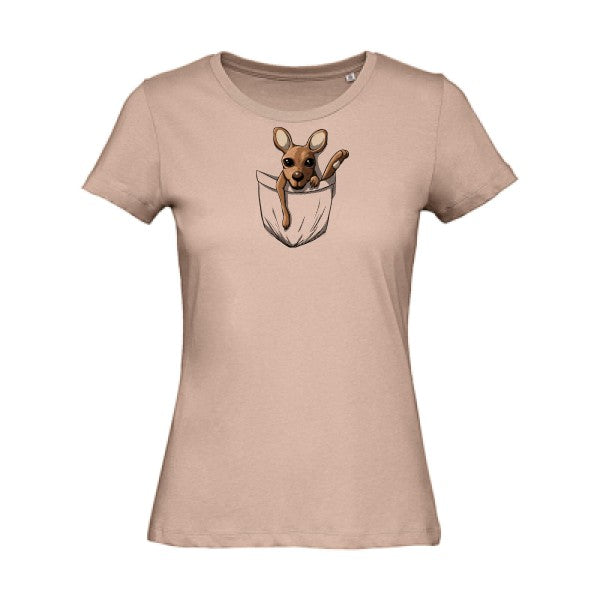 Dans-la-poche- - t-shirt original femme Millennial Pink