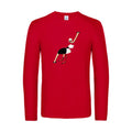 autruche-t-shirt-manches-longues-original-humour -Red