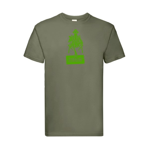 T-shirt|Y a-t-il une vie avant la mort ? |Vert pomme|Fruit of the loom 205  G