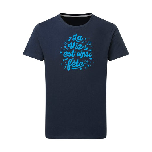 La vie est ainsi fête - Flex bleu clair Tshirt original Denim  XL