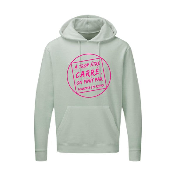 Cercle vicieux |Sweat  capuche humoristique Rose fluo 