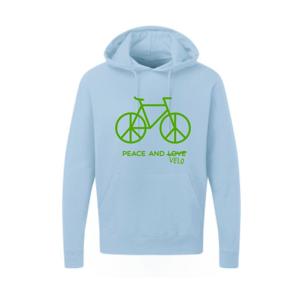 Peace and vélo Vert pomme SG - Hooded Sweatshirt Sweat capuche