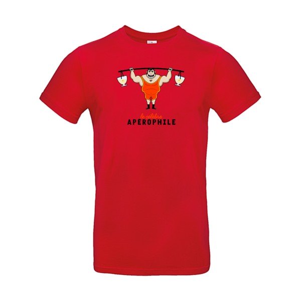 T-shirt humour original Aperophile T Shirt couleur Red
