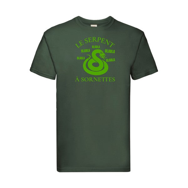 T-shirt|Serpent à Sornettes |Vert pomme|Fruit of the loom 205  G