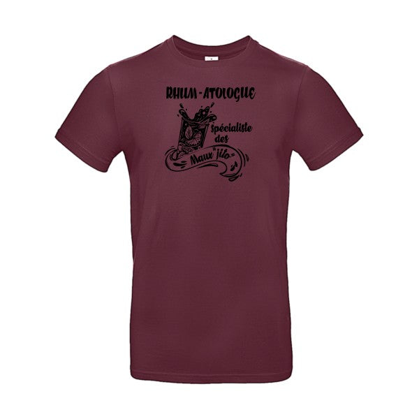 Rhum-atologue flex noir B&C - E190 T-shirt|Burgundy||2XL