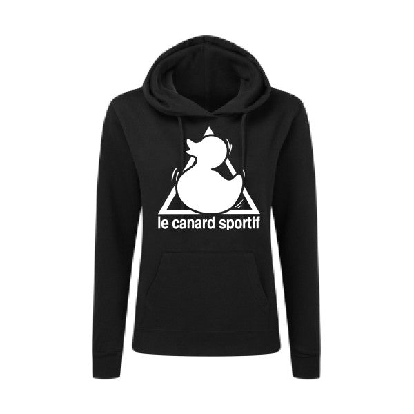 Canard Sportif Blanc |Sweat original à capuche Femme