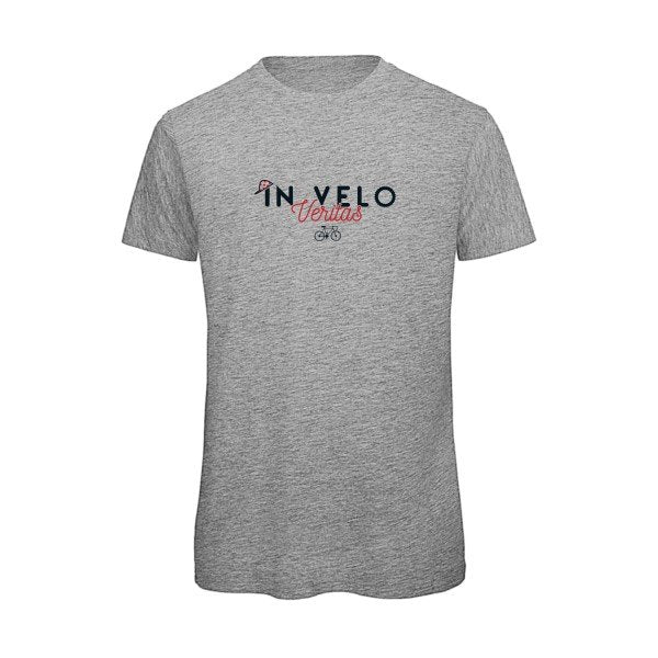T-shirt humour original In Velo Veritas T Shirt couleur Sport Grey
