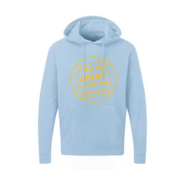 Cercle vicieux |Sweat  capuche humoristique jaune Or 