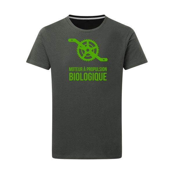 Cyclisme & écologie vert pomme -Flex vert pomme sur T-shirt SG  Charcoal  5XL