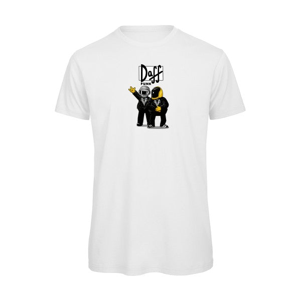 T-shirt humour original duff punk T Shirt couleur White