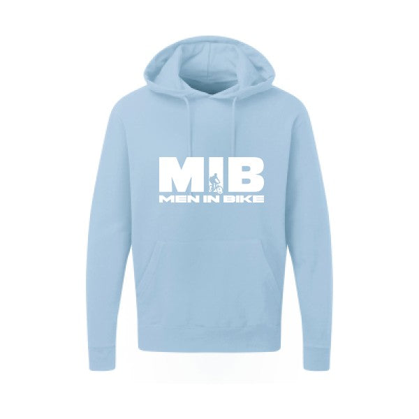 MEN IN BIKE Blanc SG - Hooded Sweatshirt Sweat capuche