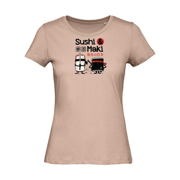 Sushi-et-Maki- - t-shirt original femme Millennial Pink