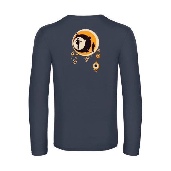 70-s-t-shirt-manches-longues-original-humour -Navy