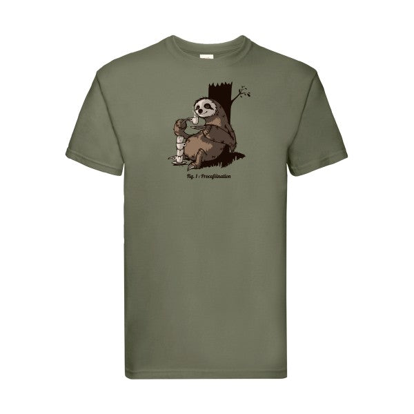 Procaféination Fruit of the loom 205 g/m² T-shirt/ classic olive