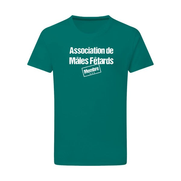 Association de Mâles Fêtards - Flex Blanc Tshirt original Emerald Green  2XL