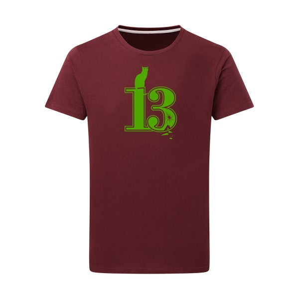 Superstition vert pomme -Flex vert pomme sur T-shirt SG  Burgundy  2XL