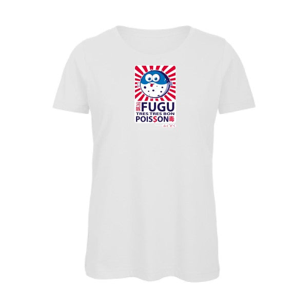 Fugu- - t-shirt original femme White