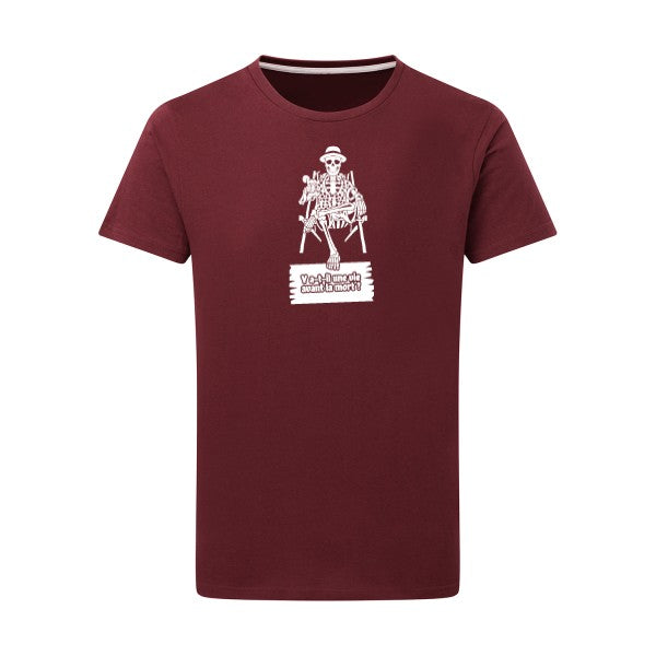 Y a-t-il une vie avant la mort ? - Flex Blanc Tshirt original Burgundy  2XL