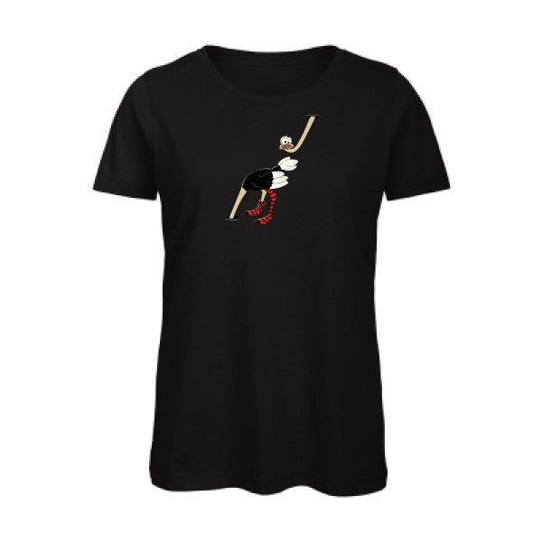 Autruche- - t-shirt original femme Black