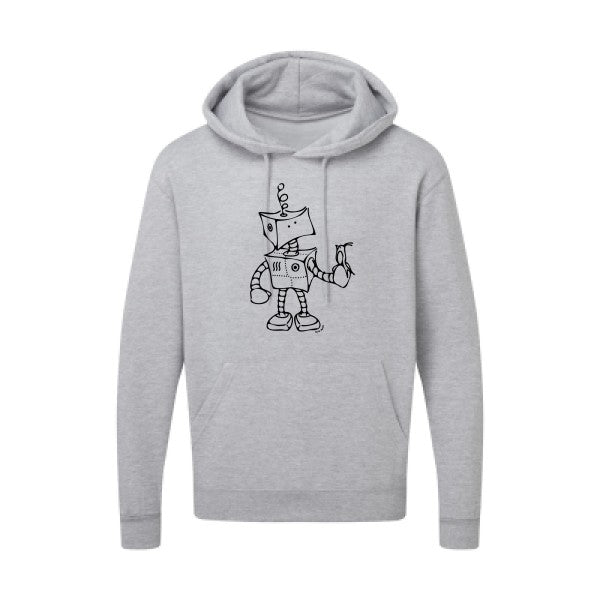 Robot & Bird Noir SG - Hooded Sweatshirt Sweat capuche