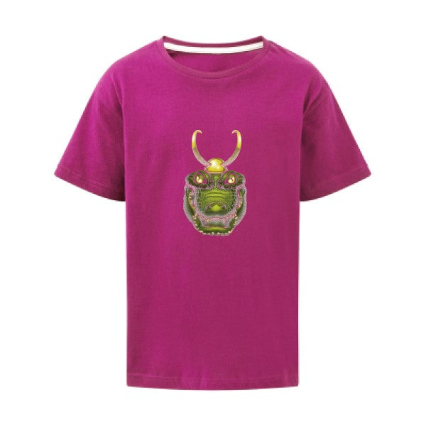 Alligator smile SG - Kids T-shirt enfant Dark Pink Taille 152 (11-12/2XL)