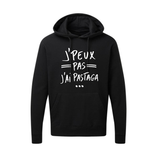 J'peux pas j'ai pastaga Blanc |Sweat capuche imprimé homme