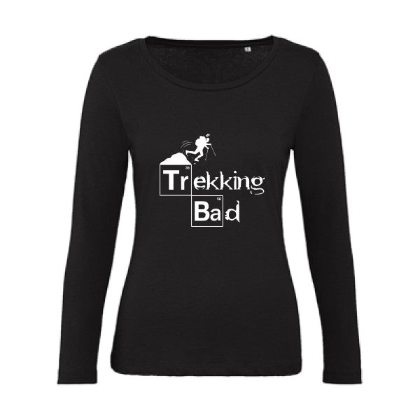 Trekking bad Blanc |   T shirt manches longues femme|100% bio