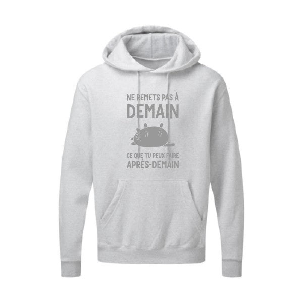 Ne remets pas à demain Gris SG - Hooded Sweatshirt Sweat capuche