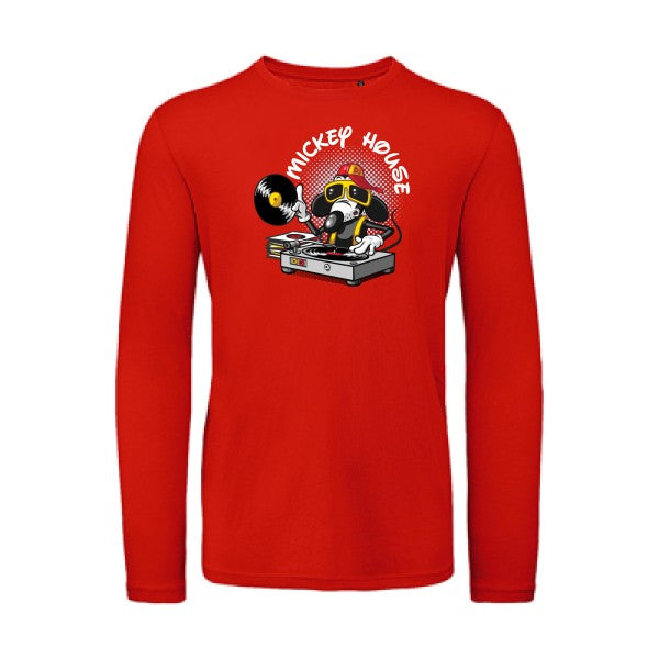 Mickey house | T-shirt original LSL Fire Red 2XL