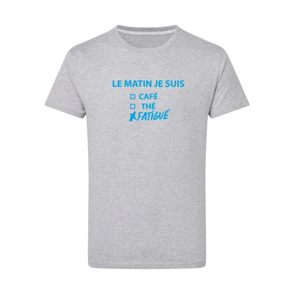 Le matin je suis... - Flex bleu clair Tshirt original Light Oxford  5XL