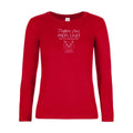 t-shirt lsl femme J-habite-chez-mon-chat Red flex Rose