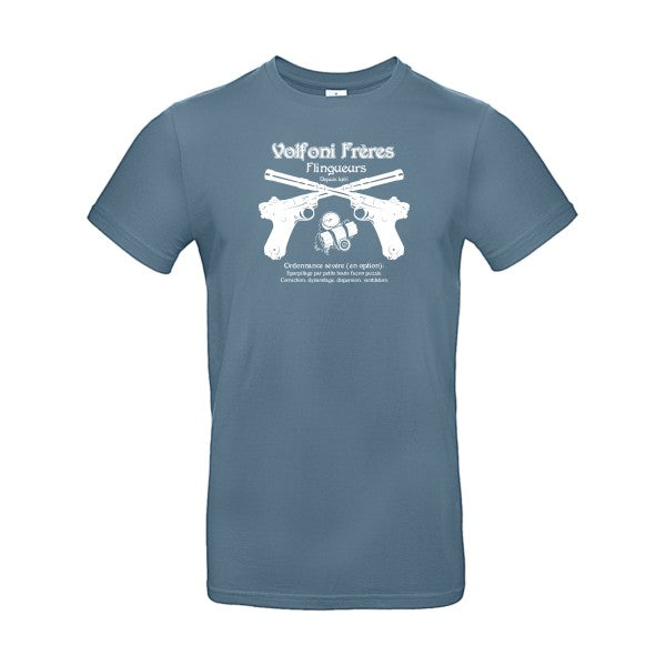 Volfoni Frère B&C - E190 T-shirt|Stone Blue||2XL