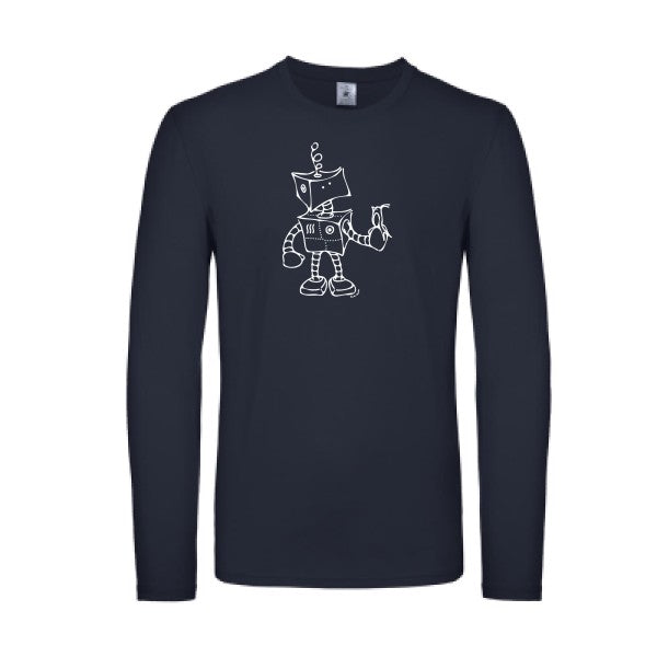 Robot & Bird Blanc B&C - E150 LSL T-shirt manches longues léger