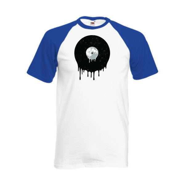 T-shirt fruit of the loom baseball  couleur White/Royal