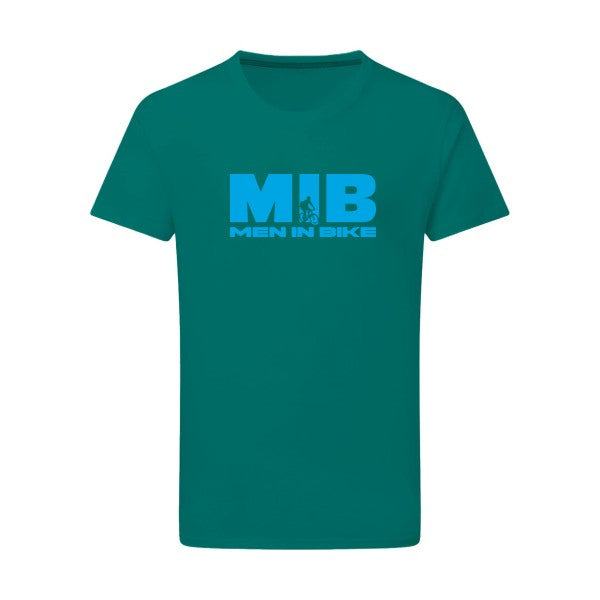 MEN IN BIKE - Flex bleu clair Tshirt original Emerald Green  2XL