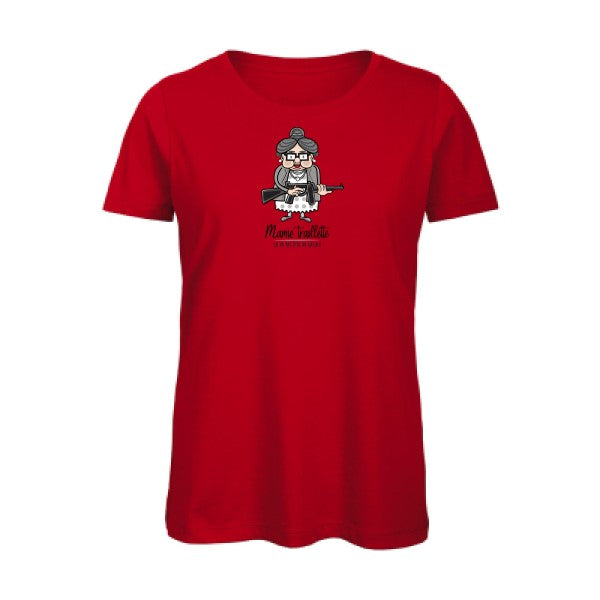 Mamie-Traillette- T-shirt original - t-shirt original femme Red