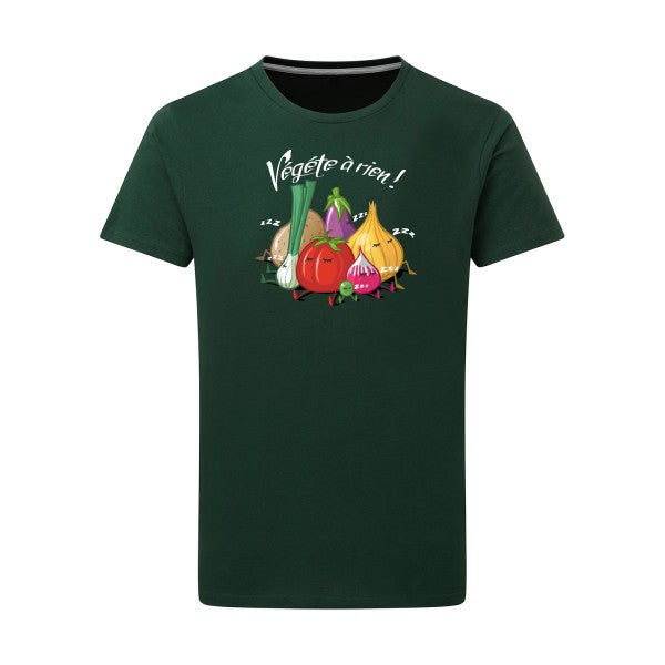 T-shirt homme Vegete à rien - T-shirt décalé pour les fainéants Bottle Green L