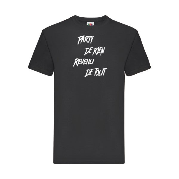 T-shirt|Parti de rien |Blanc |Fruit of the loom 205  G