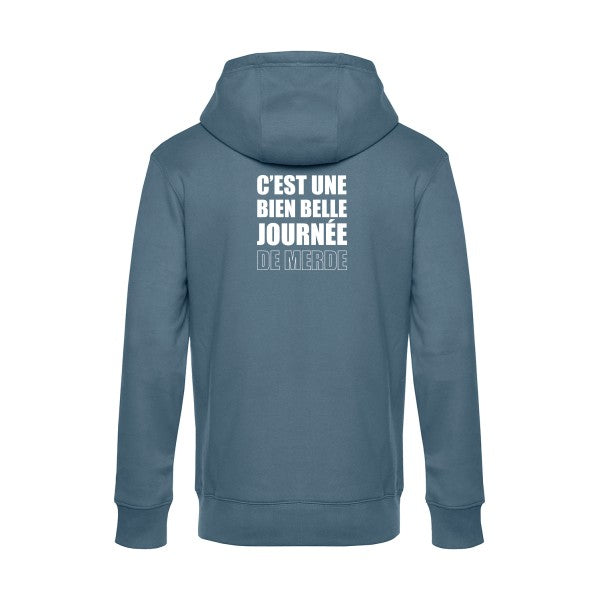 Journee-de-m... sweat shirt original nordic blue flex Blanc impression Dos