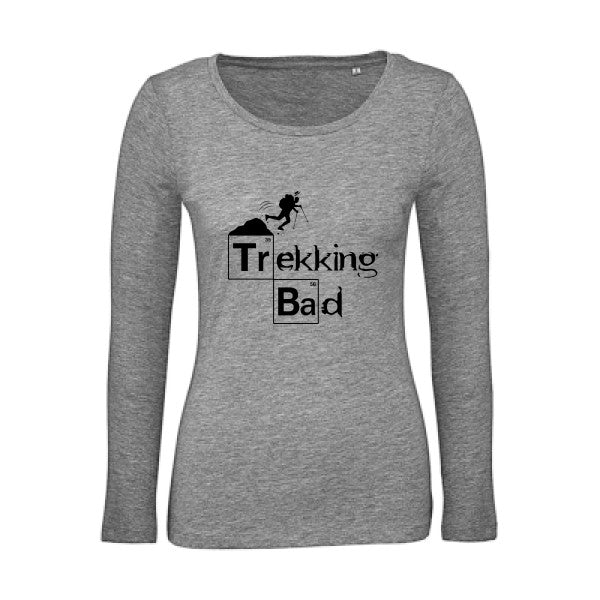 Trekking bad Noir |   T shirt manches longues femme|100% bio