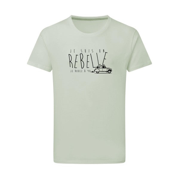 je suis un rebelle - Flex noir Tshirt original Pastel Macchiato  2XL